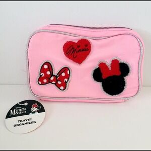 Disney Minnie Mouse Travel Jewelry Organizer Zipper Pouch